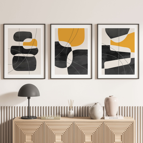 Confezione di 3 poster trittici - Design contemporaneo