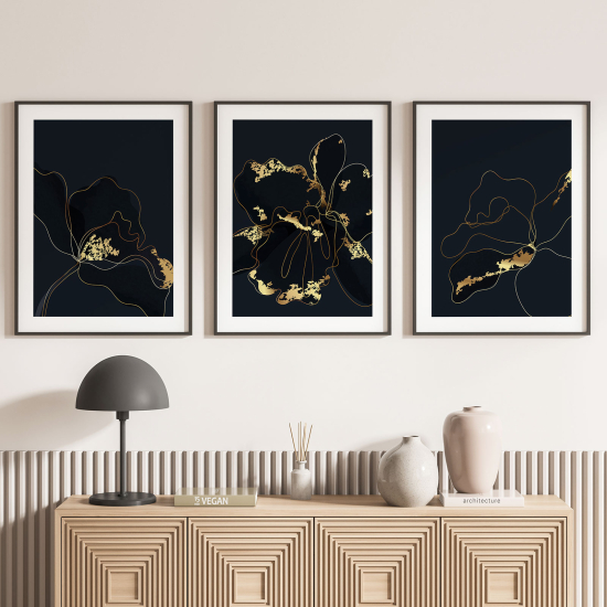 Confezione di 3 poster trittici - Fiori