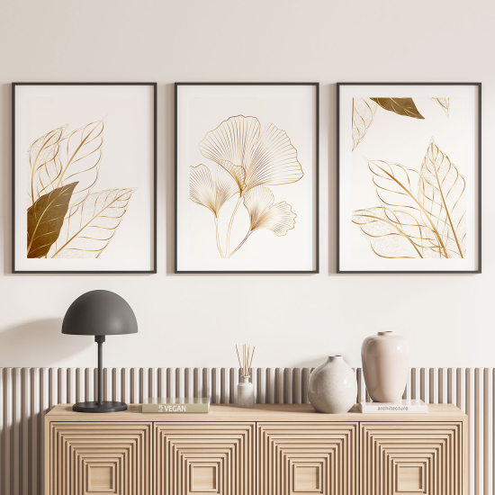 Confezione di 3 poster trittici - Fiori