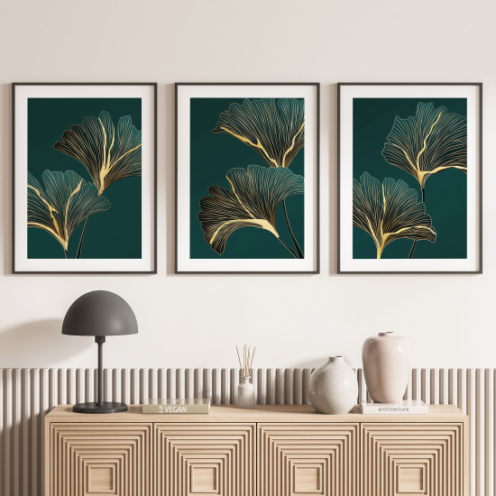 Confezione di 3 poster trittici - Fiori