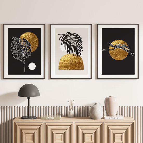 Confezione di 3 poster trittici - Forme geometriche