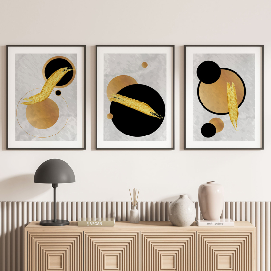 Confezione di 3 poster trittici - Forme geometriche