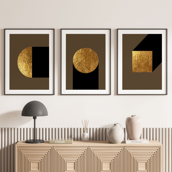 Confezione di 3 poster trittici - Forme Geometriche