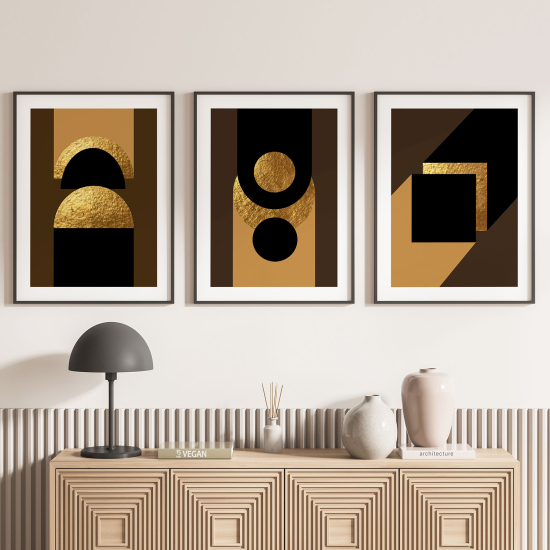 Confezione di 3 poster trittici - Forme Geometriche
