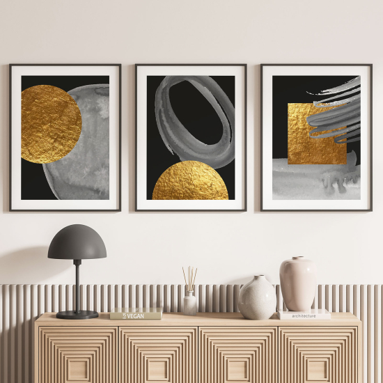 Confezione di 3 poster trittici - Forme geometriche