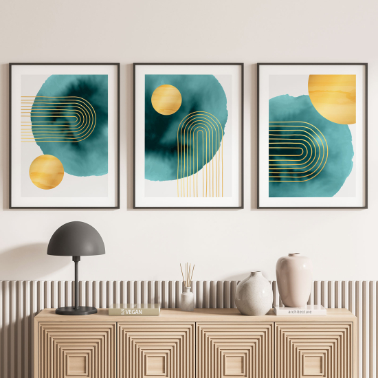Confezione di 3 poster trittici - Forme geometriche