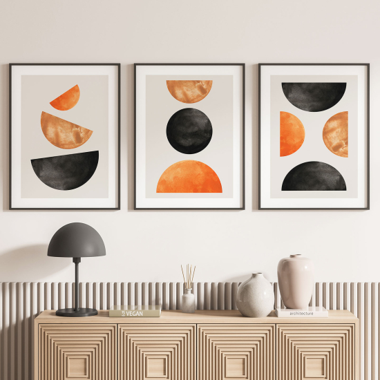 Confezione di 3 poster trittici - Forme geometriche