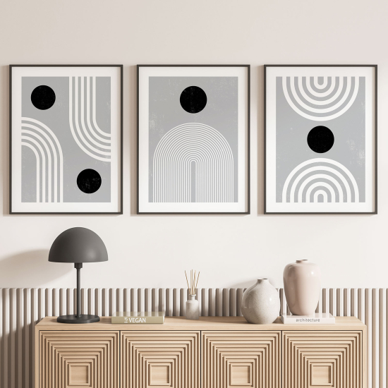 Confezione di 3 poster trittici - Geometriche