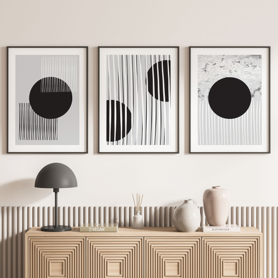 Confezione di 3 poster trittici - Geometriche