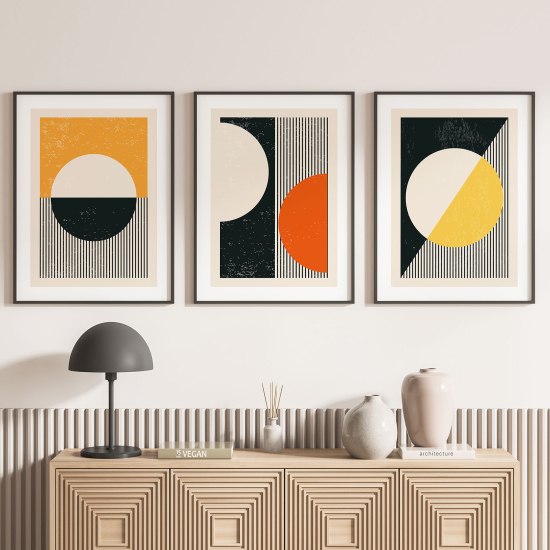 Confezione di 3 poster trittici - Geometriche