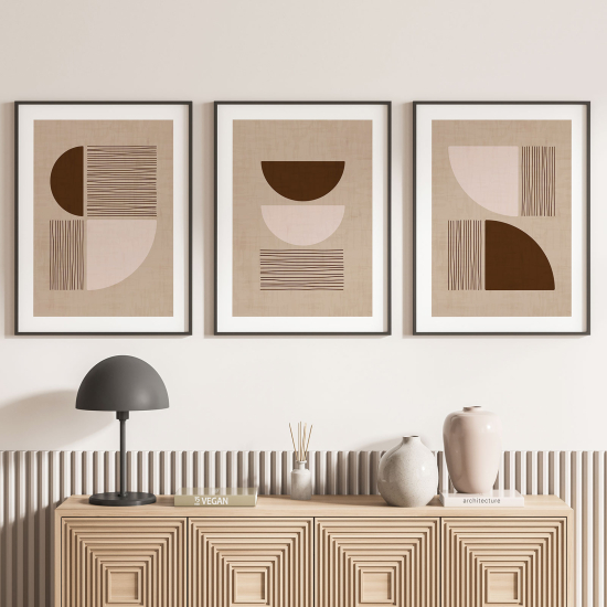 Confezione di 3 poster trittici - Geometriche