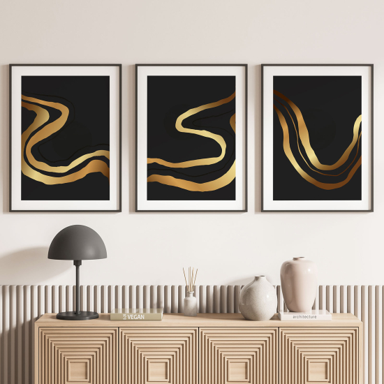 Confezione di 3 poster trittici - Linee