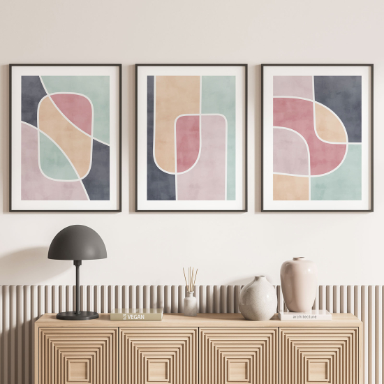Confezione di 3 poster trittici - Moderno