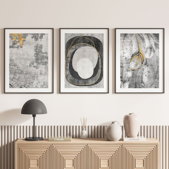 Confezione di 3 poster trittici - Piume