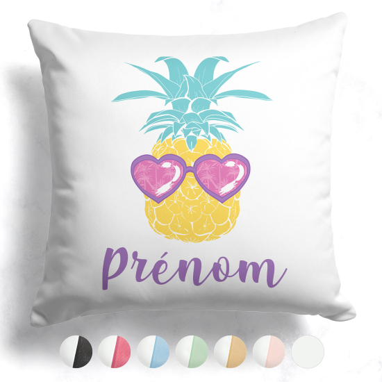 Cuscino bicolore personalizzato - Ananas
