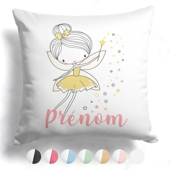 Cuscino bicolore personalizzato - Fata