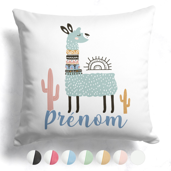 Cuscino bicolore personalizzato - Lama cactus