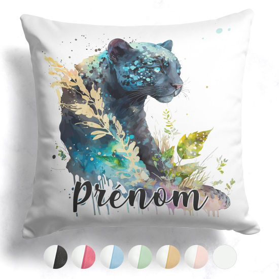 Cuscino bicolore personalizzato - Pantera