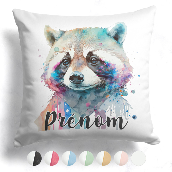 Cuscino bicolore personalizzato - Procione