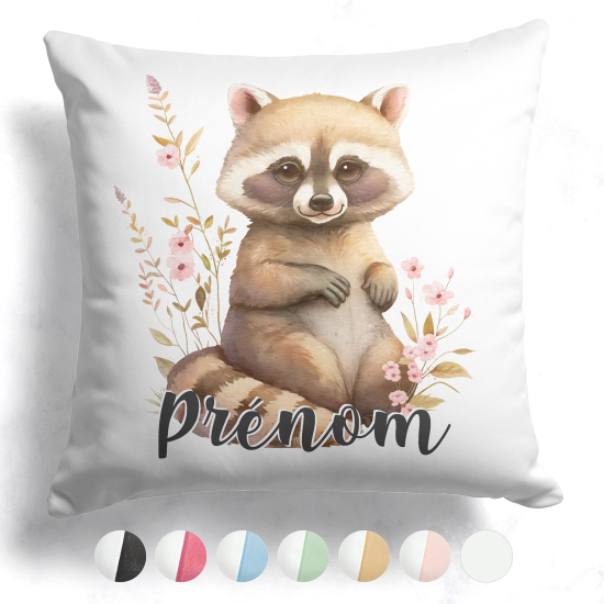 Cuscino bicolore personalizzato - Procione