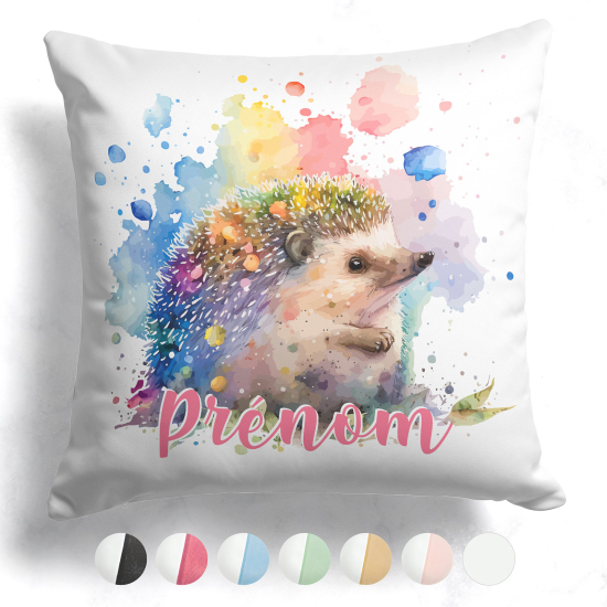 Cuscino bicolore personalizzato - Riccio