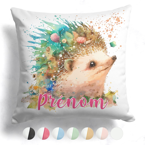 Cuscino bicolore personalizzato - Riccio