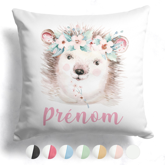 Cuscino bicolore personalizzato - Riccio