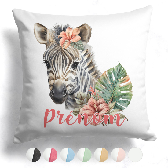 Cuscino bicolore personalizzato - Zebra