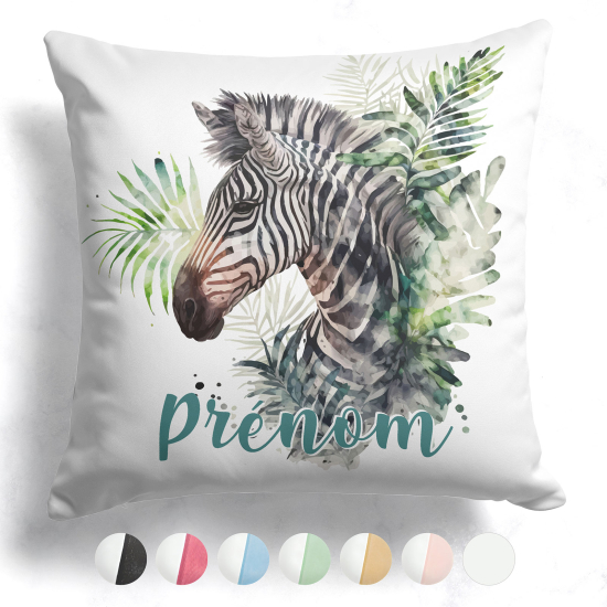 Cuscino bicolore personalizzato - Zebra
