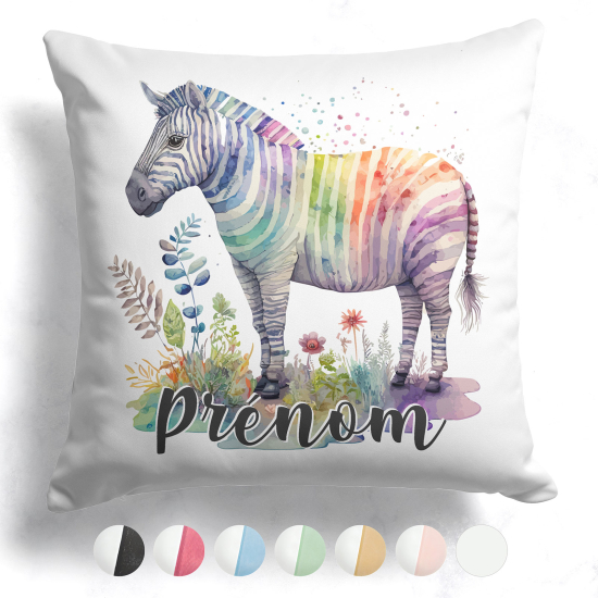 Cuscino bicolore personalizzato - Zebra