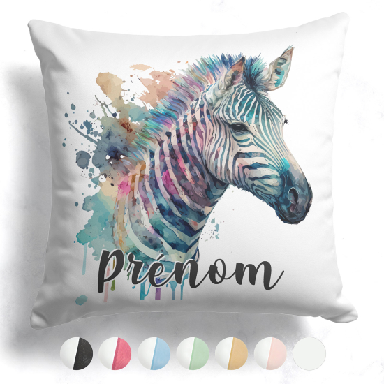 Cuscino bicolore personalizzato - Zebra