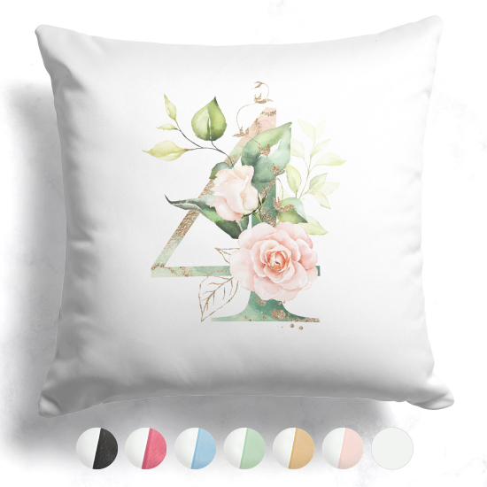 Cuscino monogram bicolore - 4