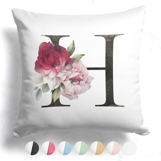 Cuscino monogram bicolore - H