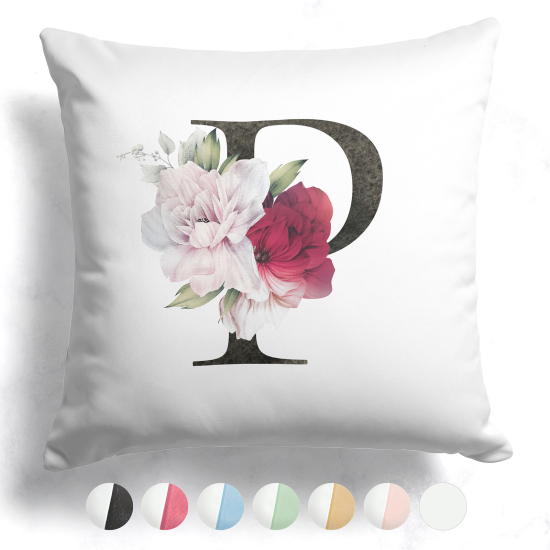 Cuscino monogram bicolore - P