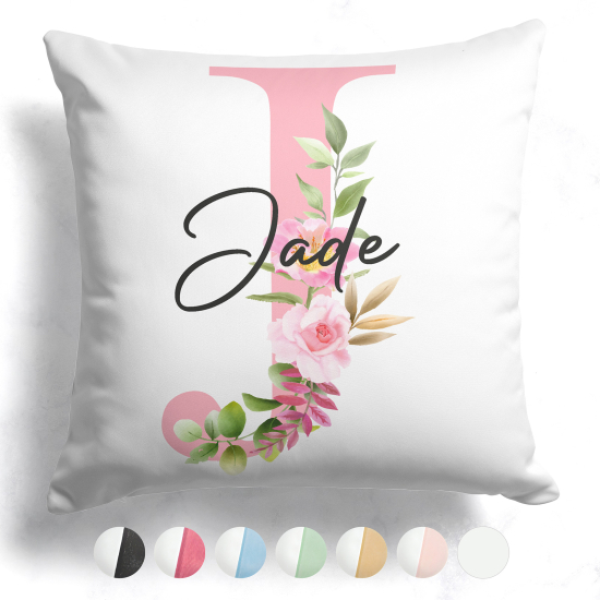 Cuscino monogram bicolore personalizzato - Lettera J