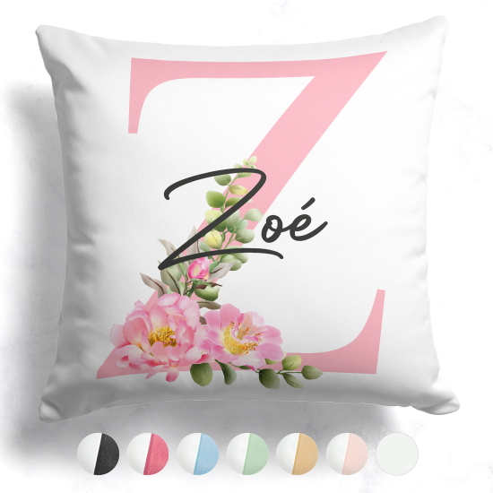 Cuscino monogram bicolore personalizzato - Lettera Z