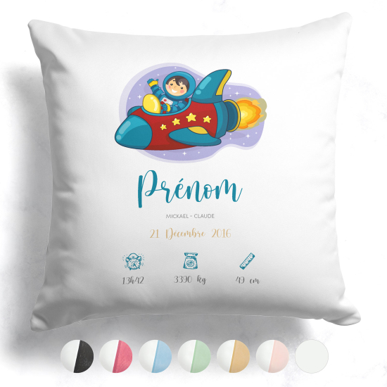 Cuscino nascita personalizzato - Spazio