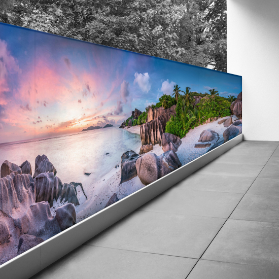 Frangivista per balcone - 110x385 cm - Tramonto