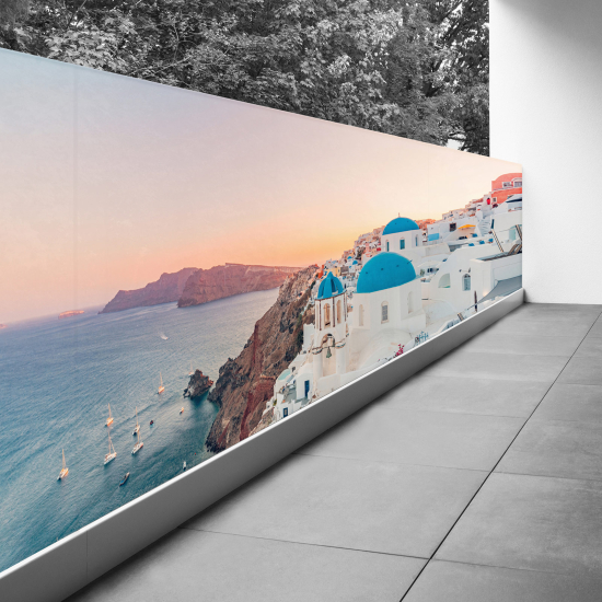 Frangivista per balcone - 130x325 cm - Santorini