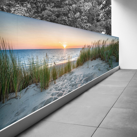 Frangivista per balcone - 130x390 cm - Tramonto