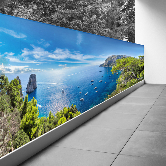 Frangivista per balcone - 80x200 cm - Vista mare