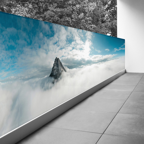 Frangivista per balcone - 80x280 cm - Nuvole