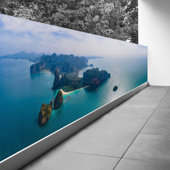 Frangivista per balcone - 80x300 cm - Vista mare