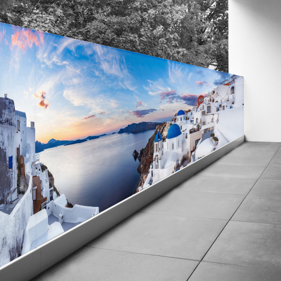 Frangivista per balcone - 90x292 cm - Santorini