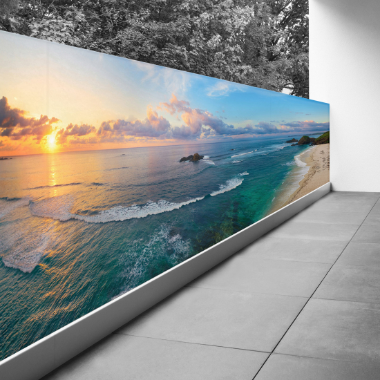 Frangivista per balcone - 90x292 cm - Tramonto