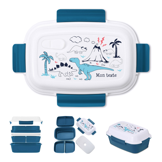 Lunch Box Personalizzata per Bambini - Dinosauri