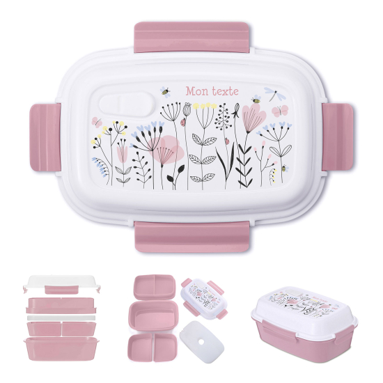 Lunch Box Personalizzata per Bambini - Fiori
