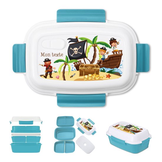 Lunch Box Personalizzata per Bambini - Pirati