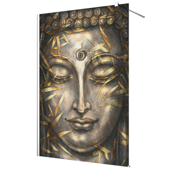 Pellicola sabbiato per Pareti Doccia - Buddha