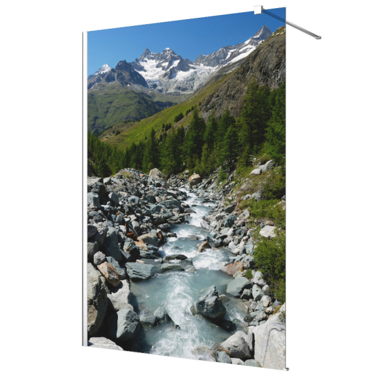 Pellicola sabbiato per Pareti Doccia - Fiume Montagna